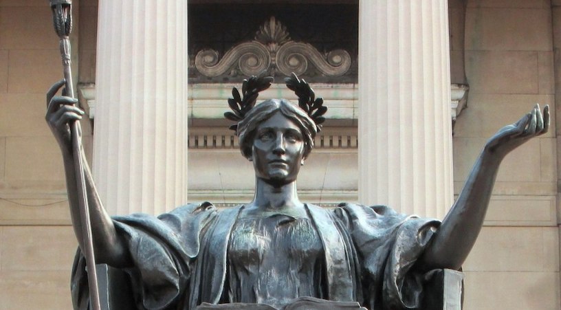 Alma Mater statue at Columbia University