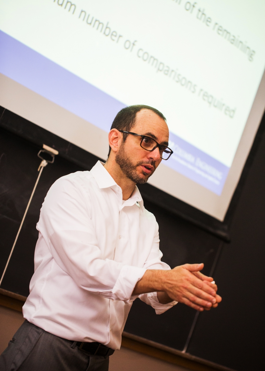 Adam Cannon addresses alumni on the future of STEM education.