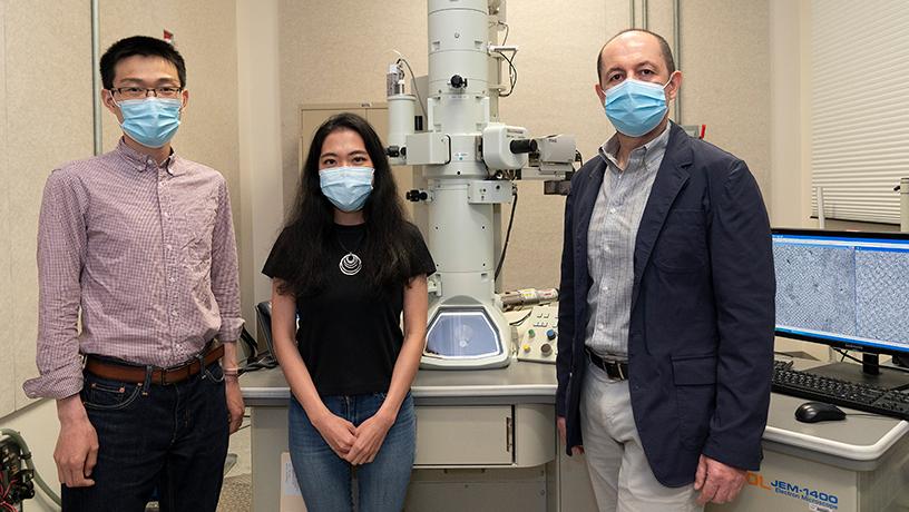 Professor Oleg Gang and students