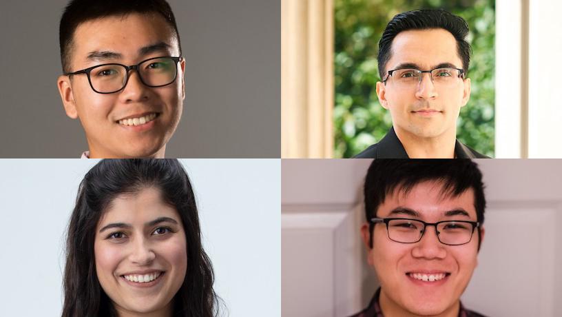 The four Columbia Center of AI Technology 2023 fellows