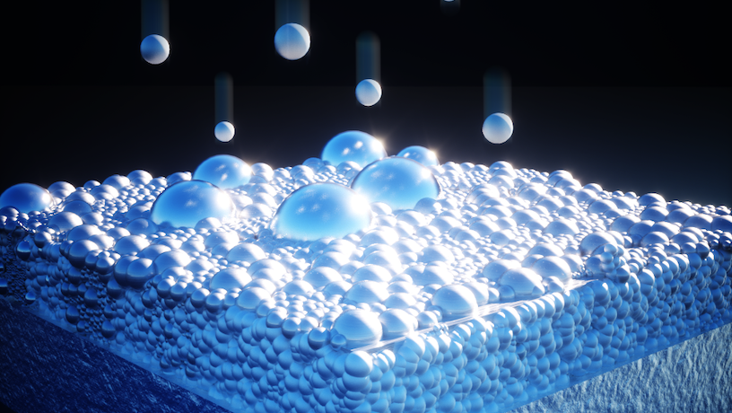 Lithium-ions approaching the solid electrolyte interphase on a lithium metal anode